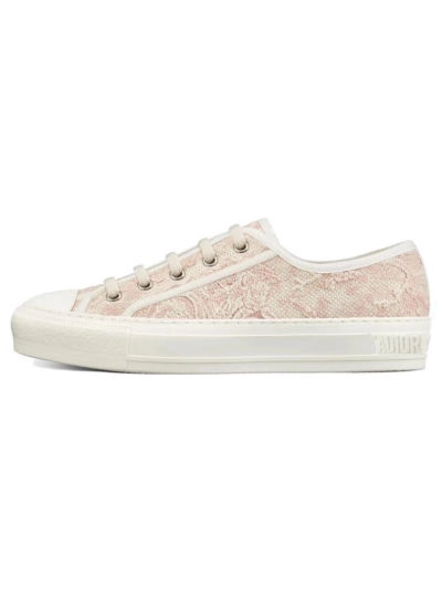 PKGoden  Dior Oblique Printed Fashion Board Shoes Embroidered Pink Tiger 01