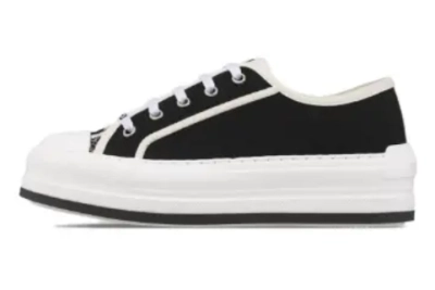 PKGoden  Dior Oblique Printed Fashion Board Shoes Thick canvas white 01