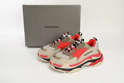 PKGoden  Balenciaga Triple S Red White Dark Grey  541624 W06E2 1863 02