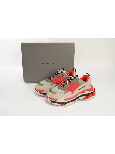 PKGoden  Balenciaga Triple S Red White Dark Grey  541624 W06E2 1863 02