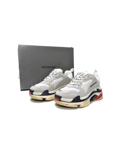 PKGoden  Balenciaga Triple S White Dark Grey Red 524037 W09E1 9000 02
