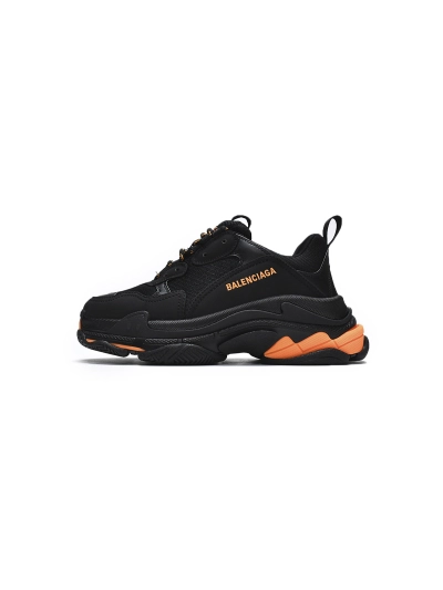 PKGoden Balenciaga Triple S Black Orange 536737 W2FA1 9188 01