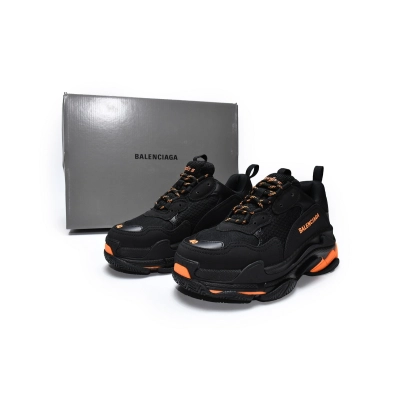 GET copy of PKGoden Balenciaga Triple S Black Orange 536737 W2FA1 9188 02