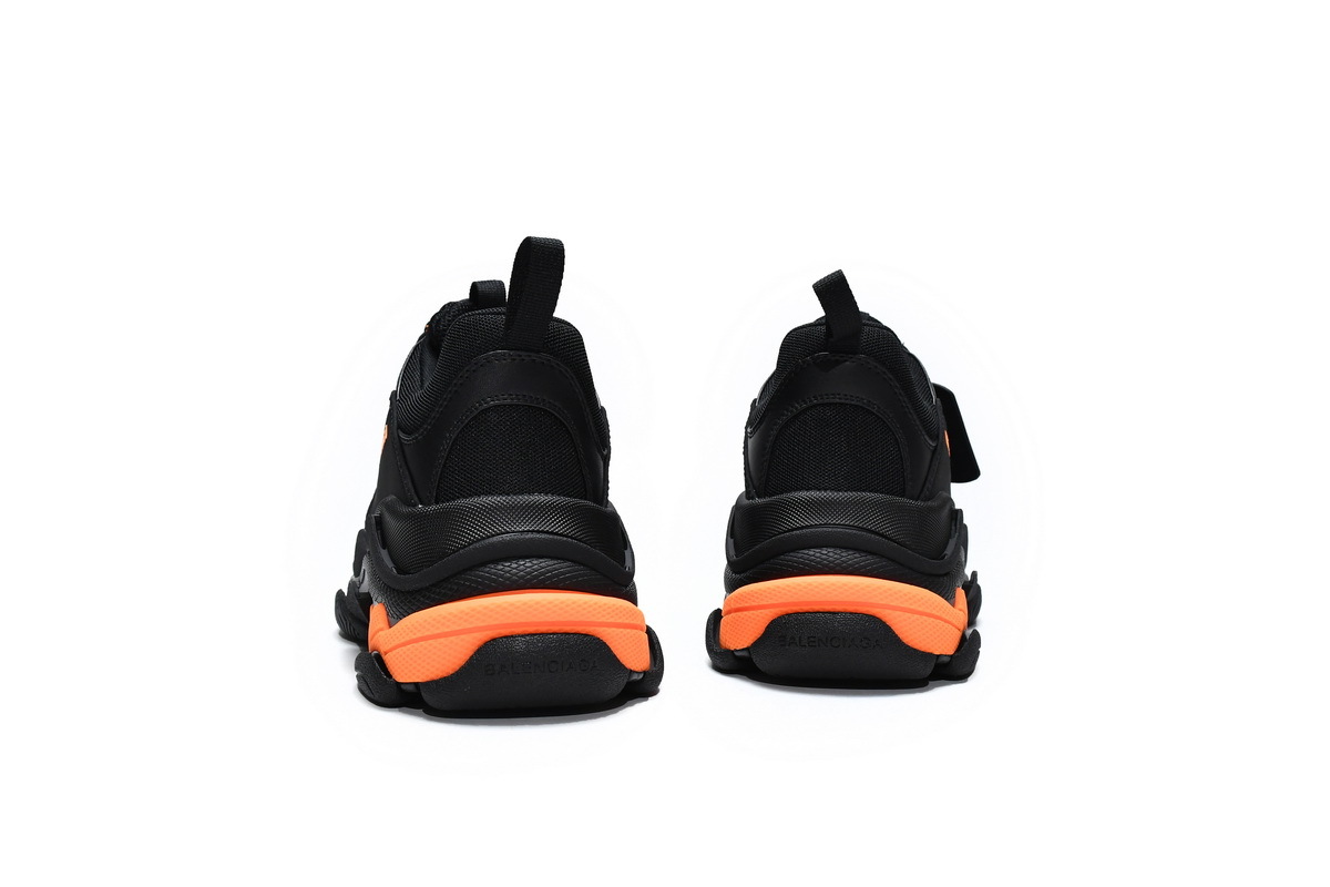 PKGoden Balenciaga Triple S Black Orange 536737 W2FA1 9188