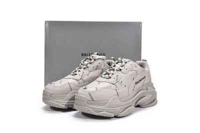 PKGoden  Balenciaga Triple S Letter Beige 524039 W2FA1 9710 02
