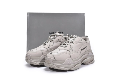 PKGoden  Balenciaga Triple S Letter Beige 524039 W2FA1 9710 02