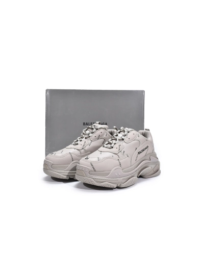 PKGoden  Balenciaga Triple S Letter Beige 524039 W2FA1 9710 02