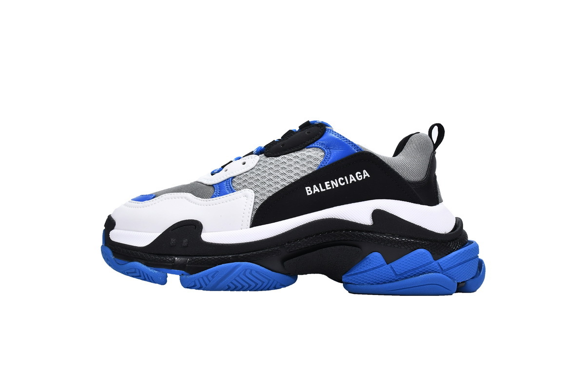 PKGoden  Balenciaga Triple S Black White Blue 536737 W2CA1 4124