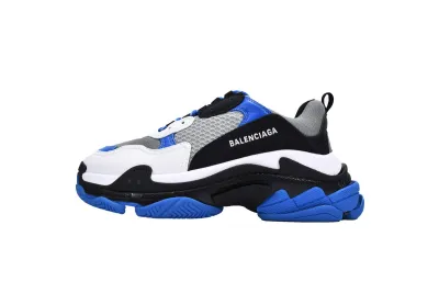 PKGoden  Balenciaga Triple S Black White Blue 536737 W2CA1 4124 01