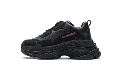 PKGoden  Balenciaga Triple S Letter Black Pink 524039 W2FA1 1022 01