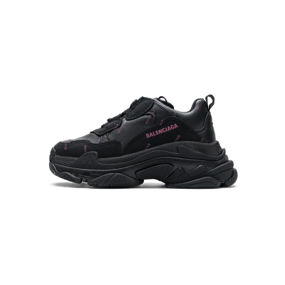 PKGoden Balenciaga Triple S Letter Black Pink 524039 W2FA1 1022 01