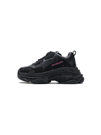 PKGoden  Balenciaga Triple S Letter Black Pink 524039 W2FA1 1022 01