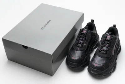 PKGoden  Balenciaga Triple S Letter Black Pink 524039 W2FA1 1022 02