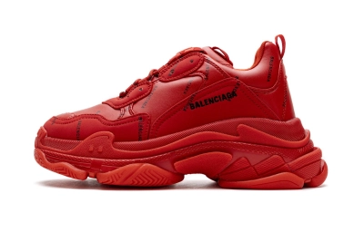 PKGoden  Balenciaga Triple S Letter Bright Red 524039 W2FA1 7632 01