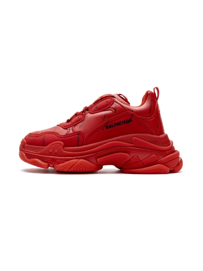 PKGoden  Balenciaga Triple S Letter Bright Red 524039 W2FA1 7632 01