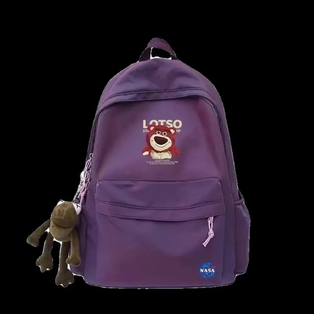 PKGoden NYNASA Backpack black Purple 2