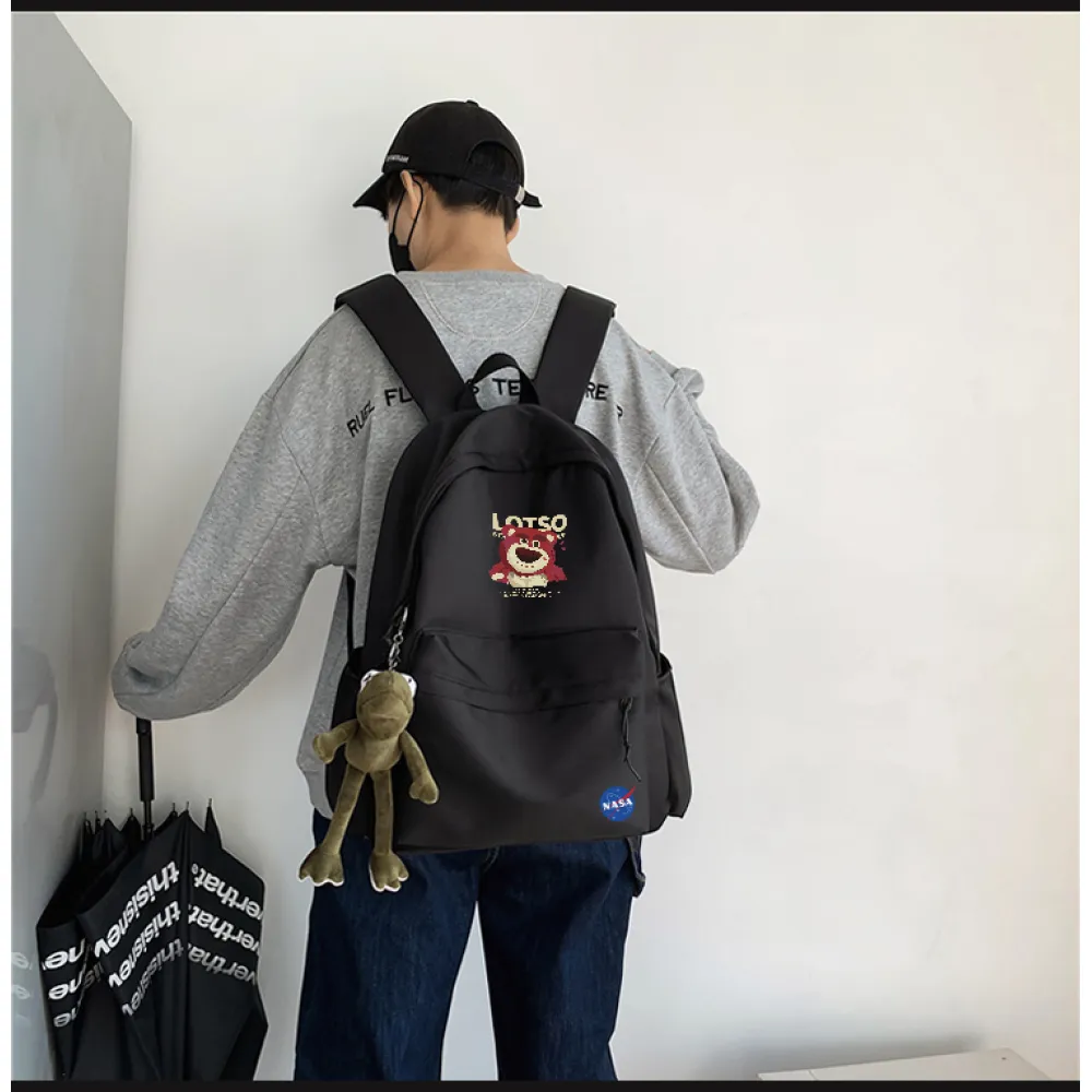 PKGoden NYNASA Backpack black Purple 2
