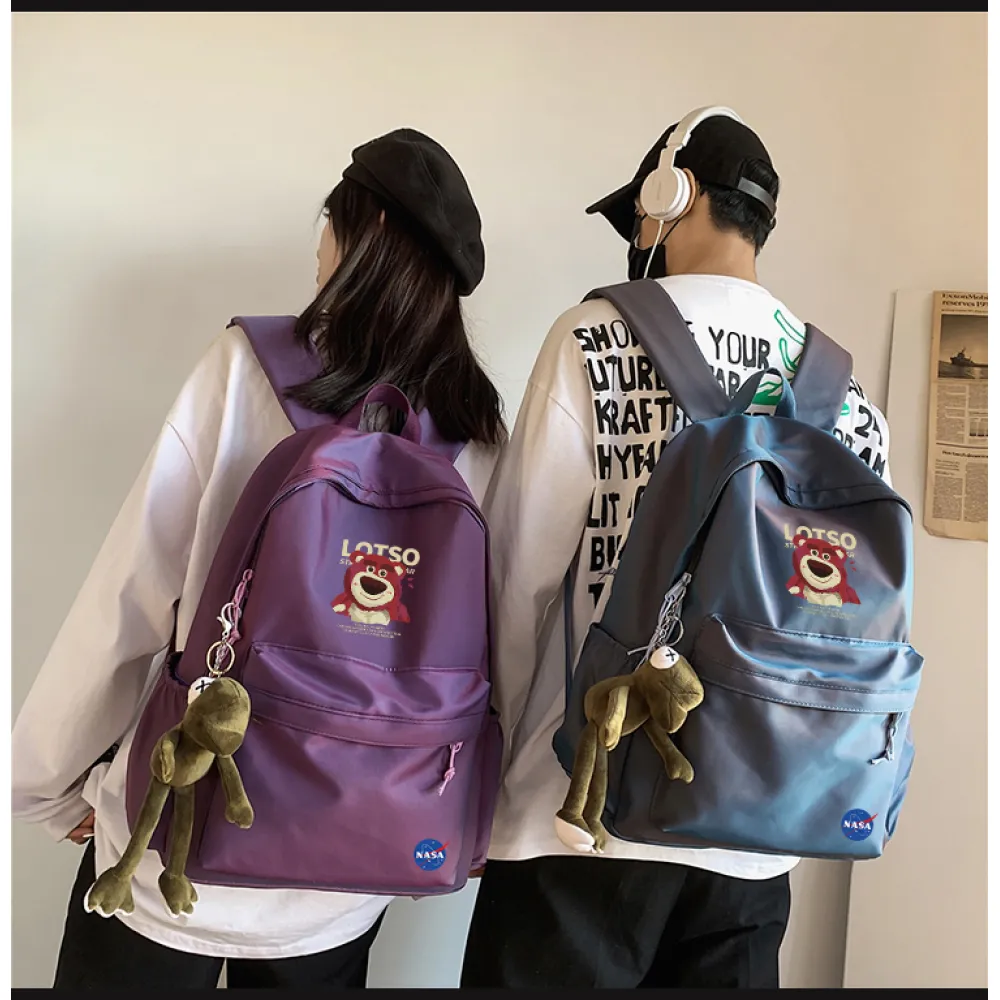 PKGoden NYNASA Backpack black Purple 2