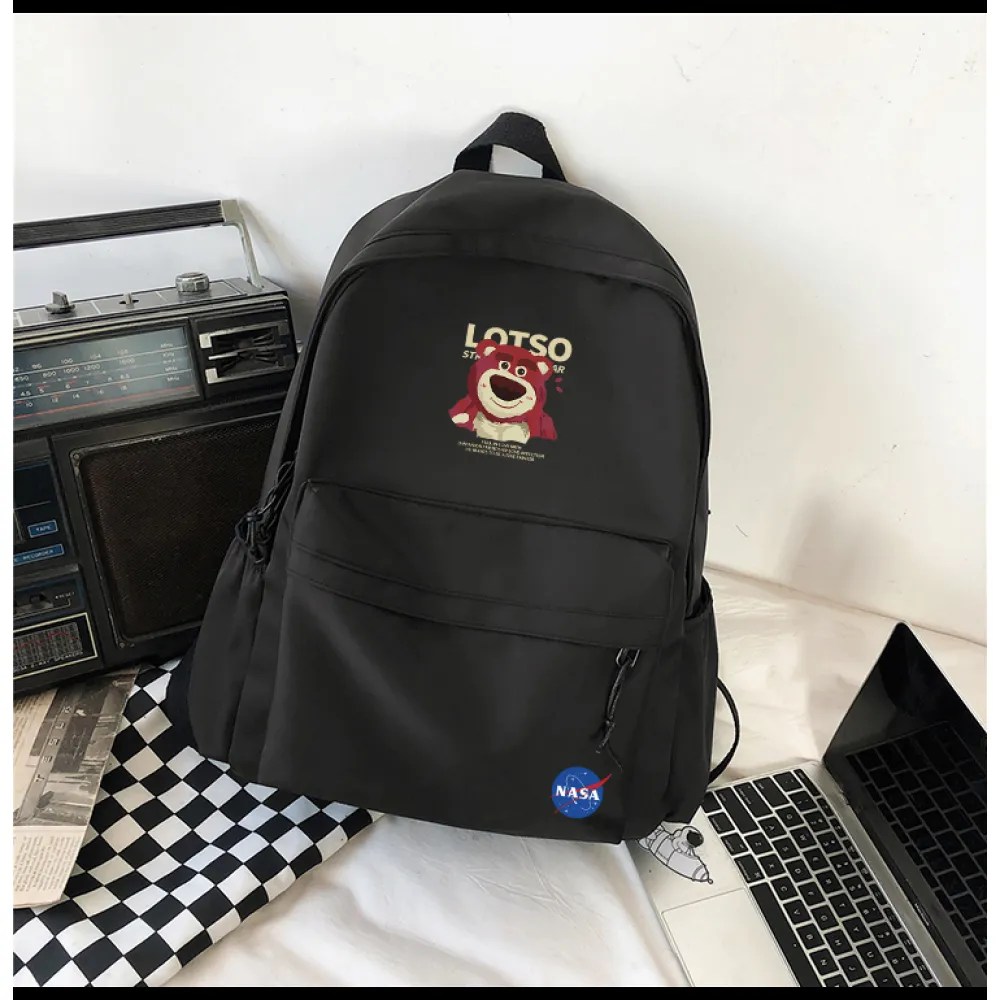 PKGoden NYNASA Backpack black Purple 2
