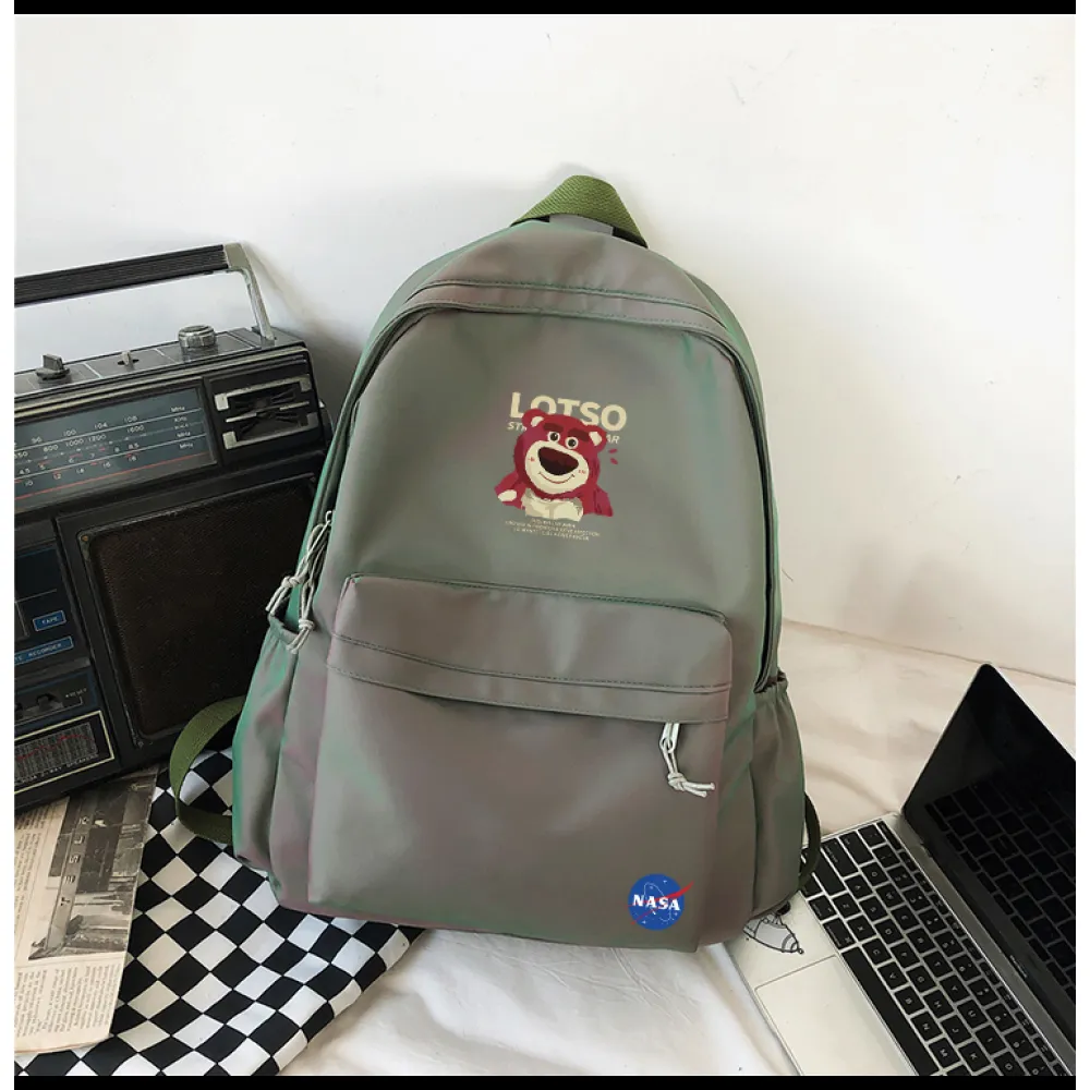 PKGoden NYNASA Backpack black Purple 2