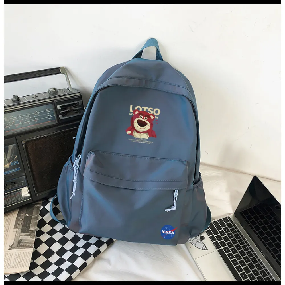 PKGoden NYNASA Backpack black Purple 2