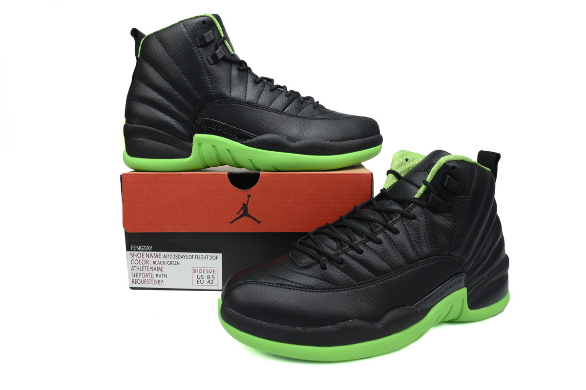 PKGoden  Jordan Air Jordan 12 Retro Black Green
