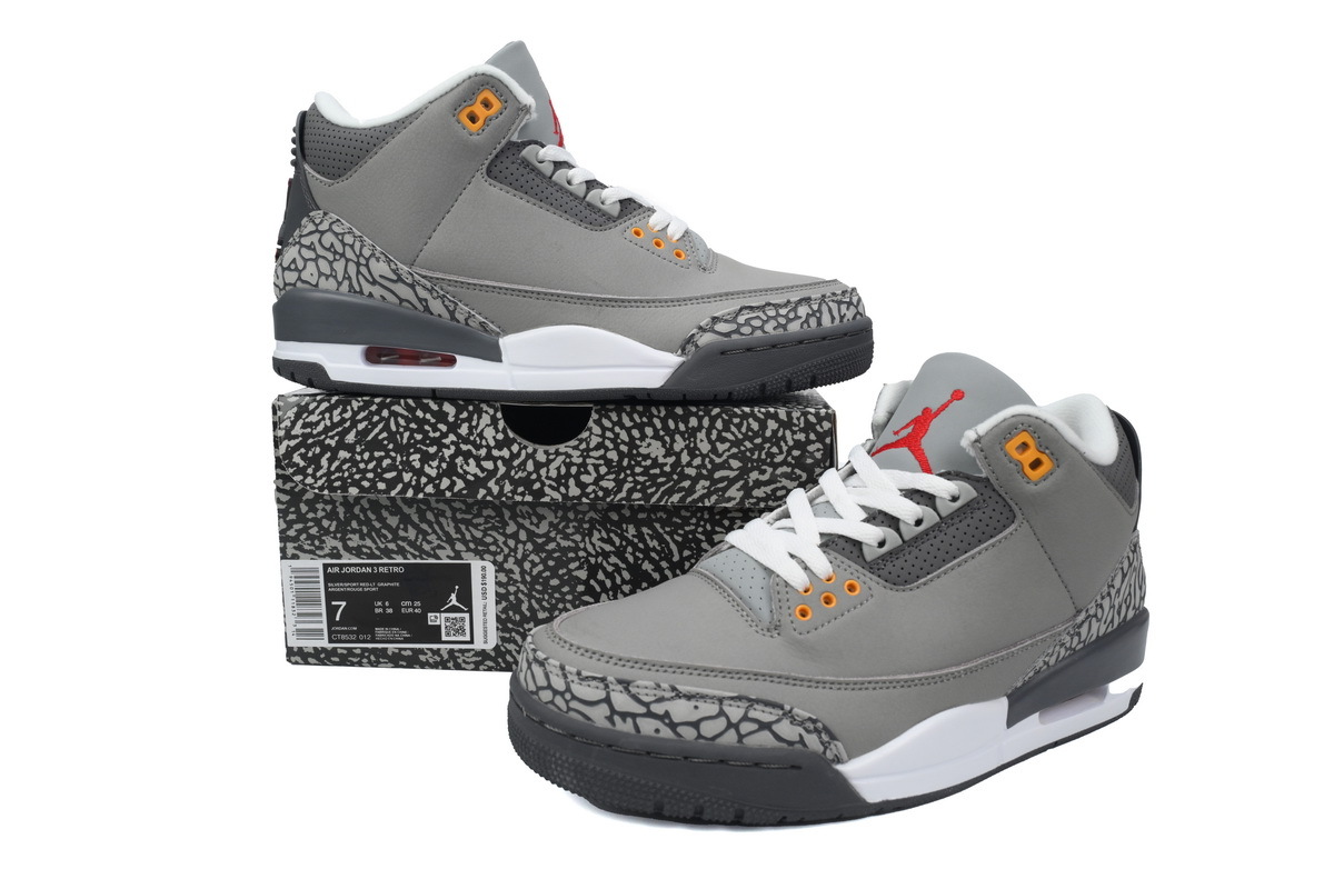 OG Air Jordan 3 Retro Cool Grey CT8532-012