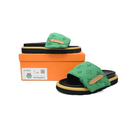 LJR LOUIS VUITTON Pool Pillow Green Cowboy Yellow Label 02