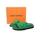 PKGoden LOUIS VUITTON Pool Pillow Comfort Black green cloth