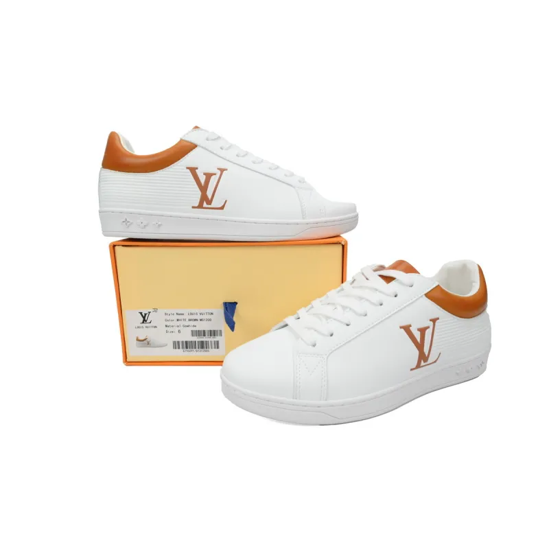 PKGoden LOUIS VUITTON Trainer White Brown