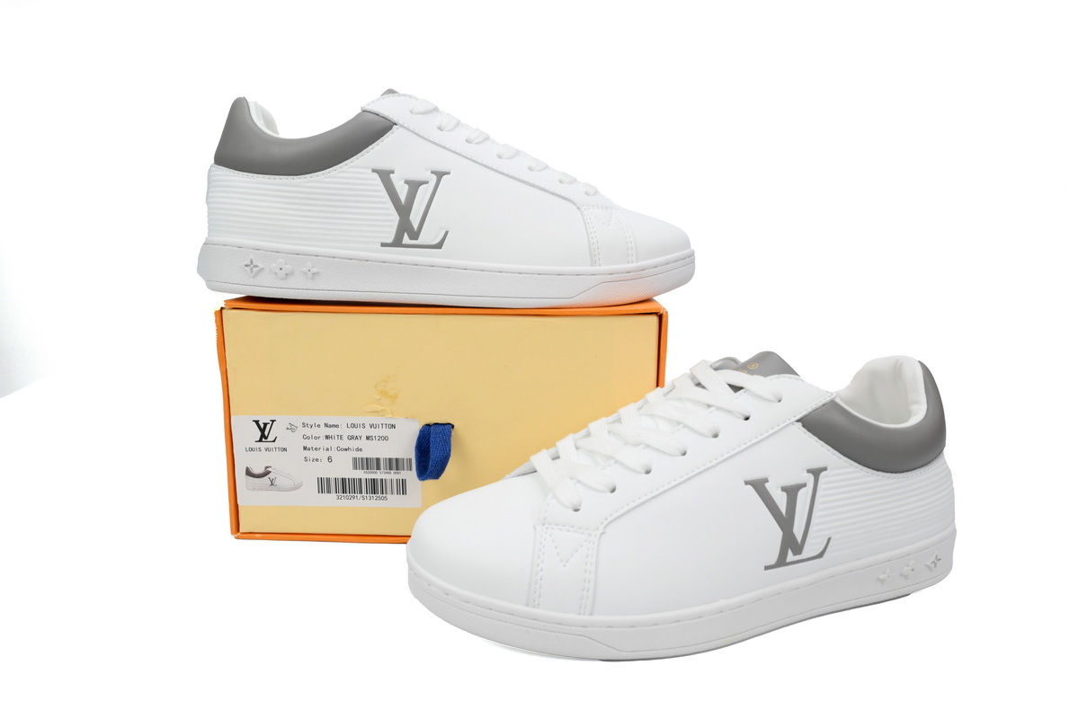 PKGoden LOUIS VUITTON Trainer White Gray