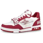 PKGoden Louis Vuitton Trainer Rose Red