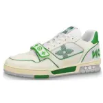 PKGoden Louis Vuitton Trainer VELCRO Green  