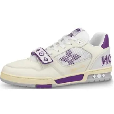 PKGoden Louis Vuitton Trainer VELCRO Purple 01