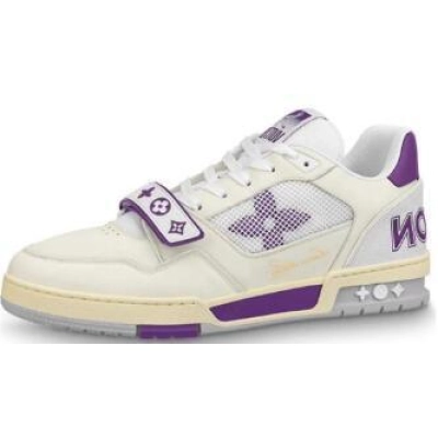 PKGoden Louis Vuitton Trainer VELCRO Purple 01