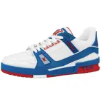 PKGoden Louis Vuitton Trainer White Blue