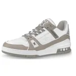 PKGoden Louis Vuitton Trainer Grey White