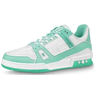 PKGoden Louis Vuitton Trainer Mint Green 01