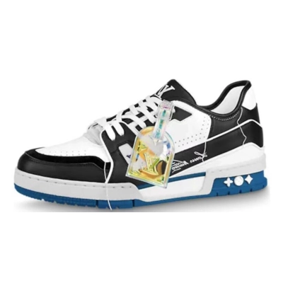 LJR Louis Vuitton Trainer Black White 01