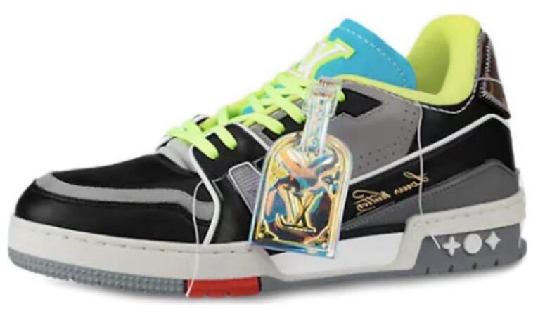 PKGoden Louis Vuitton Trainer Black Green 