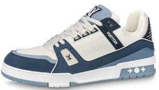 PKGoden Louis Vuitton Trainer White Blue 