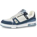 PKGoden Louis Vuitton Trainer White Blue 