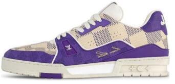 PKGoden Louis Vuitton Trainer White Purple