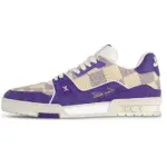 PKGoden Louis Vuitton Trainer White Purple