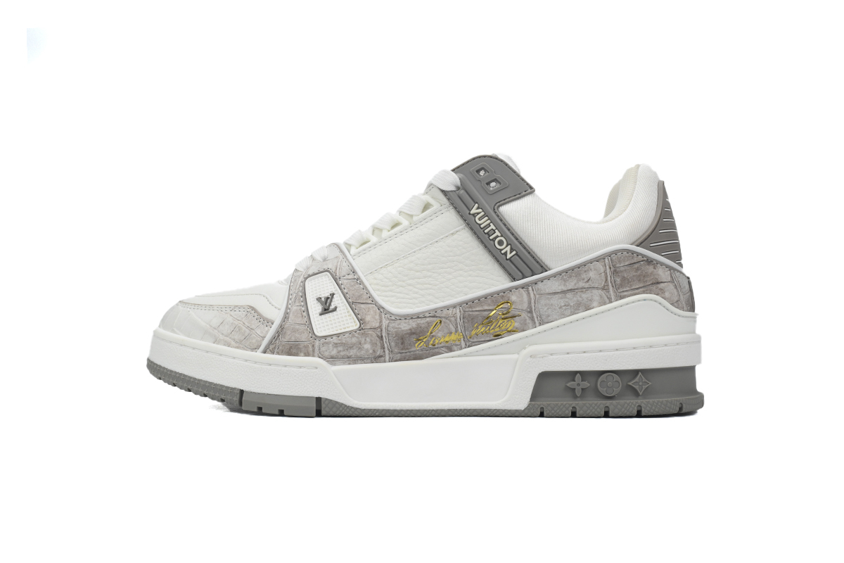 LJR LOUIS VUITTON Trainer Gray White