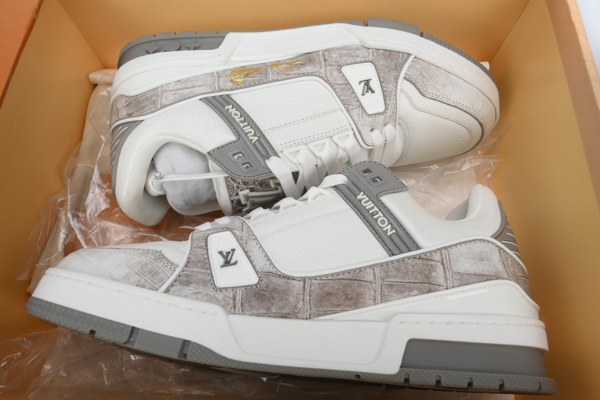 LJR LOUIS VUITTON Trainer Gray White