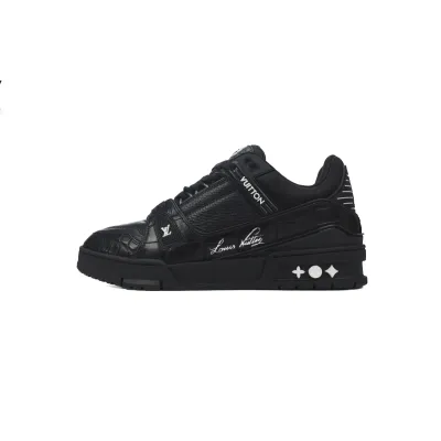 PKGoden LOUIS VUITTON Trainer  All Black 01