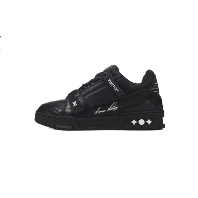 LJR LOUIS VUITTON Trainer  All Black 01