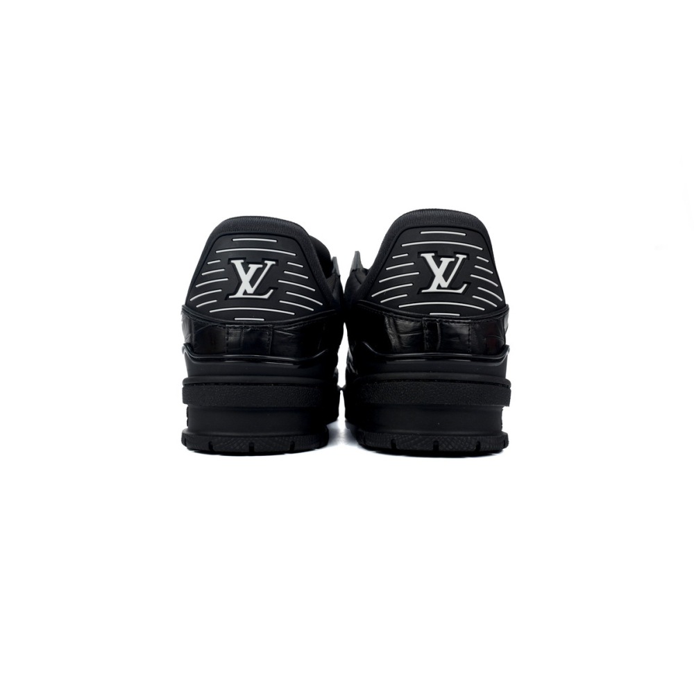 PKGoden LOUIS VUITTON Trainer Alligator  All Black