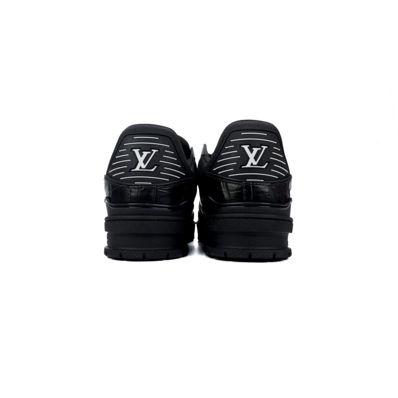 PKGoden LOUIS VUITTON Trainer Alligator  All Black